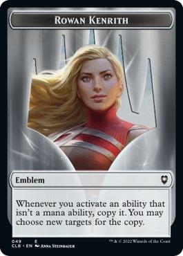 Image for Emblem - Rowan Kenrith // Copy Double-Sided Token (Commander Legends: Battle for Baldur's Gate) (49 // 19) - Magic: The Gathering