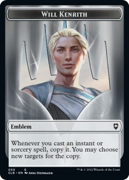 Image for Emblem - Will Kenrith // Copy Double-Sided Token (Commander Legends: Battle for Baldur's Gate) (50 // 19) - Magic: The Gathering