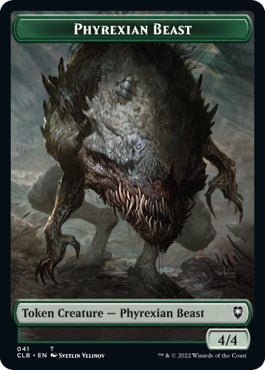 Image for Phyrexian Beast // Wurm Double-Sided Token (Commander Legends: Battle for Baldur's Gate) (41 // 44) - Magic: The Gathering