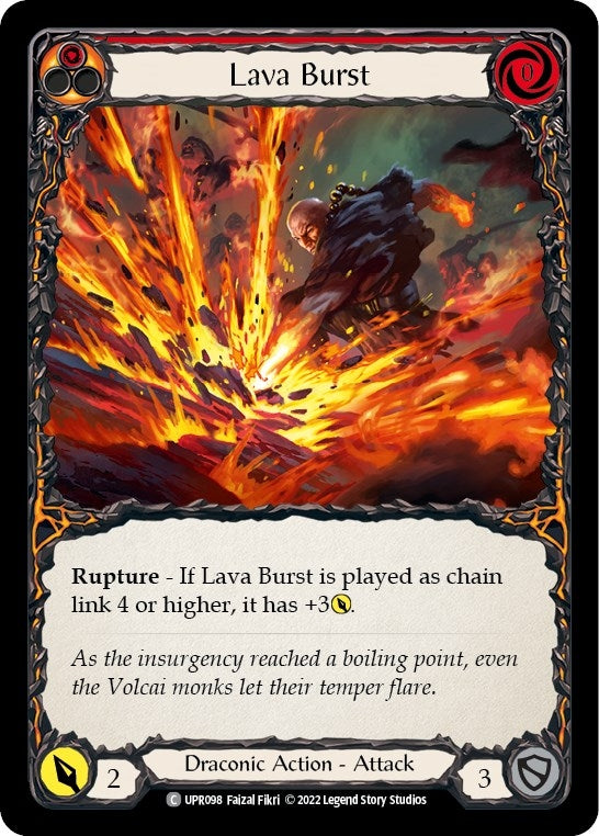 Image for Lava Burst (Uprising) (UPR098) - Flesh and Blood TCG