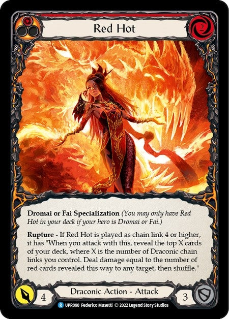 Image for Red Hot (Uprising) (UPR090) - Flesh and Blood TCG