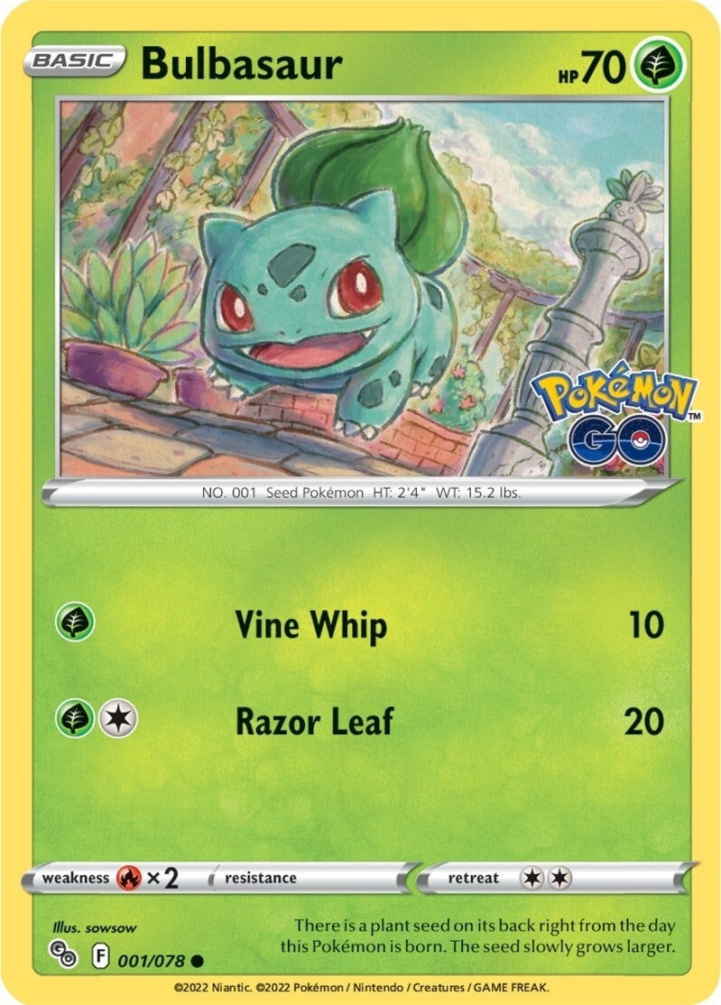 Image for Bulbasaur (Pokemon GO) (001/078) - Pokemon