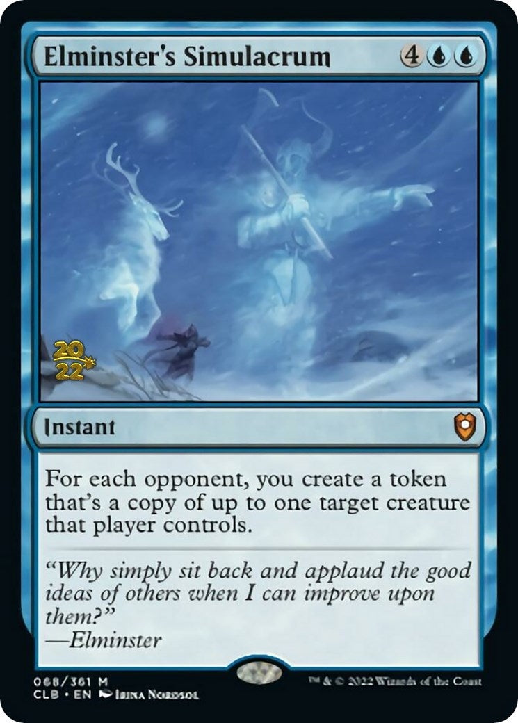 Image for Elminster's Simulacrum (Prerelease Cards) (68) - Magic: The Gathering