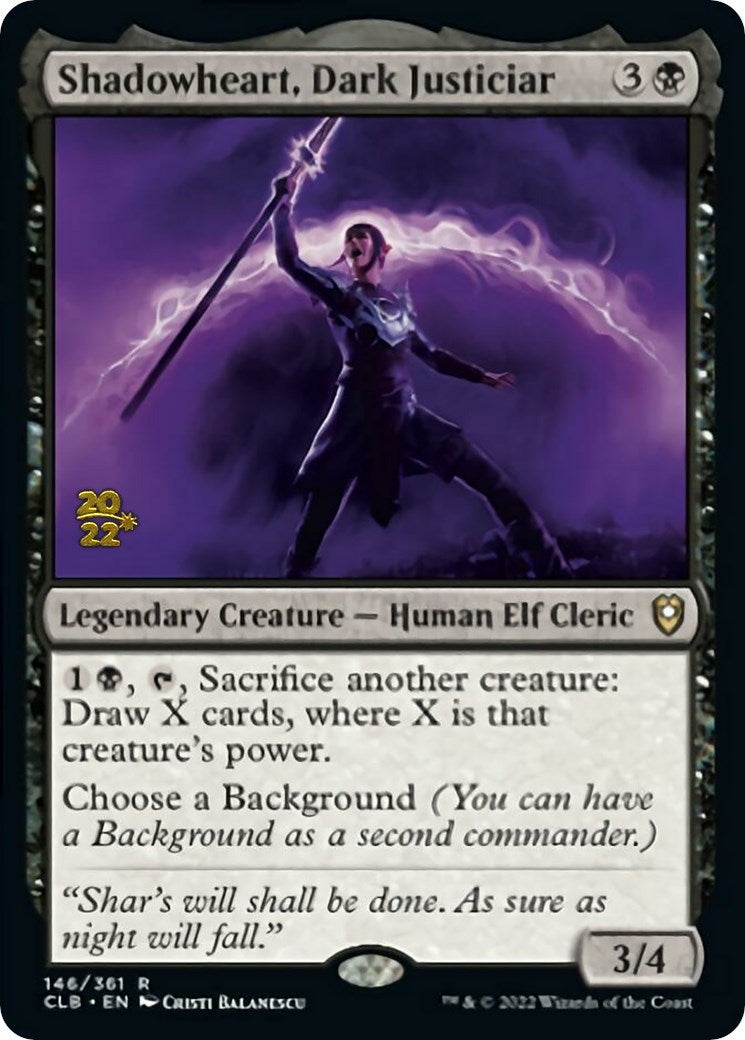 Image for Shadowheart, Dark Justiciar (Prerelease Cards) (146) - Magic: The Gathering