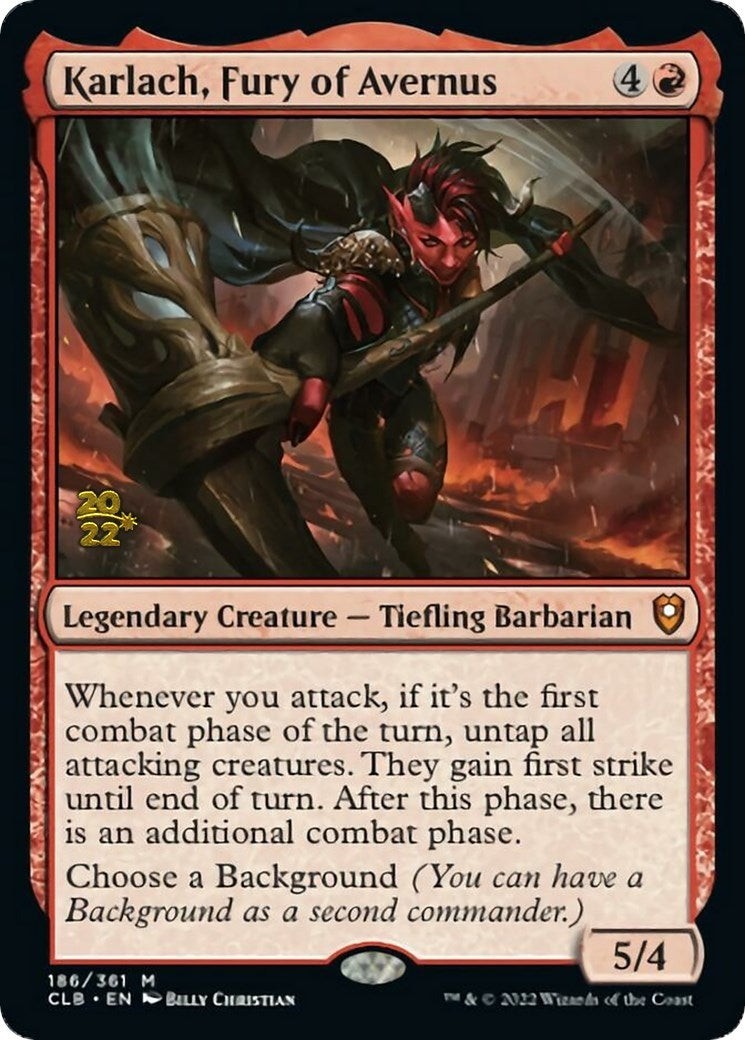 Image for Karlach, Fury of Avernus (Prerelease Cards) (186) - Magic: The Gathering