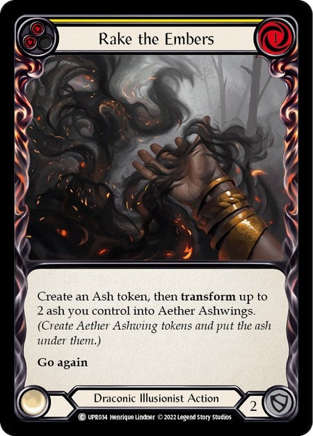 Image for Rake the Embers (Yellow) (Uprising) (UPR034) - Flesh and Blood TCG