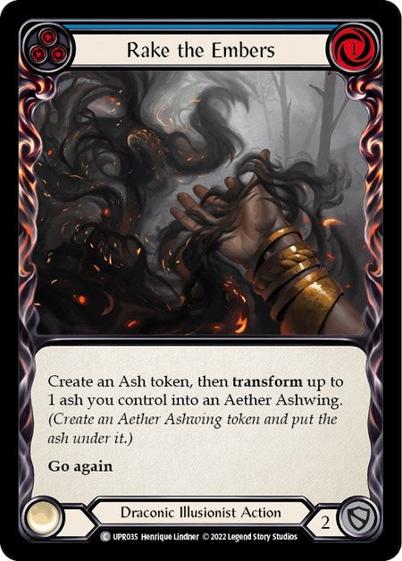 Image for Rake the Embers (Blue) (Uprising) (UPR035) - Flesh and Blood TCG