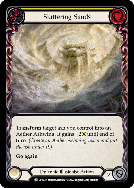Image for Skittering Sands (Yellow) (Uprising) (UPR037) - Flesh and Blood TCG