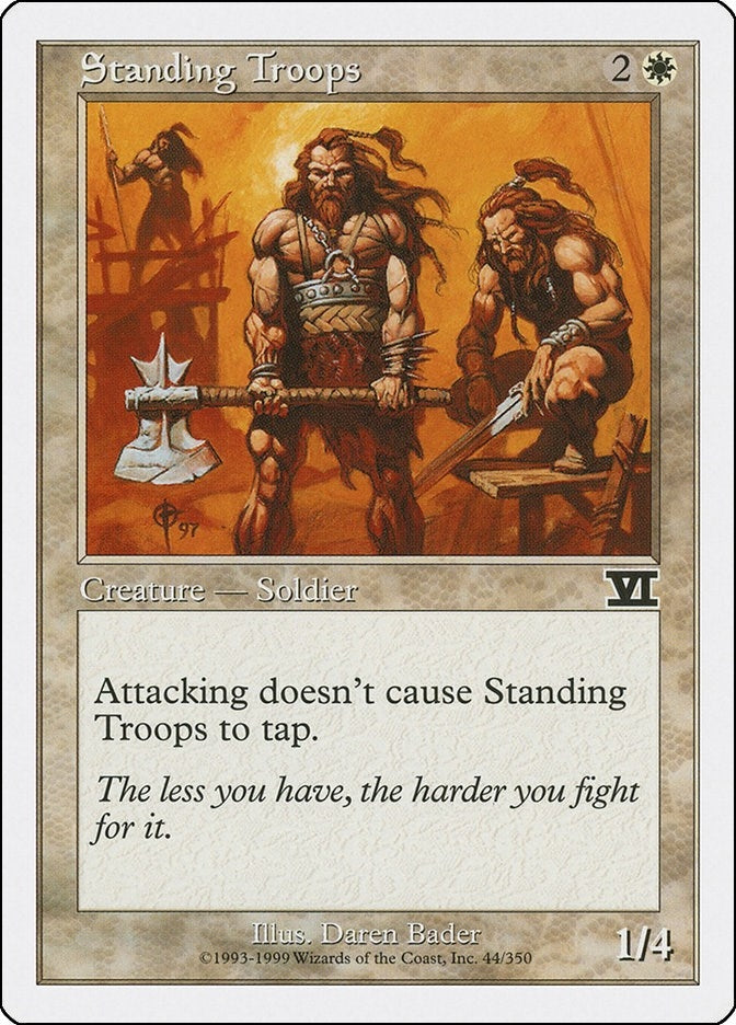 Image for Standing Troops (Classic Sixth Edition) (44) - Magic: The Gathering