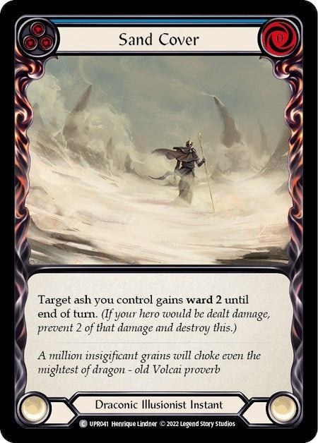 Image for Sand Cover (Blue) (Uprising) (UPR041) - Flesh and Blood TCG