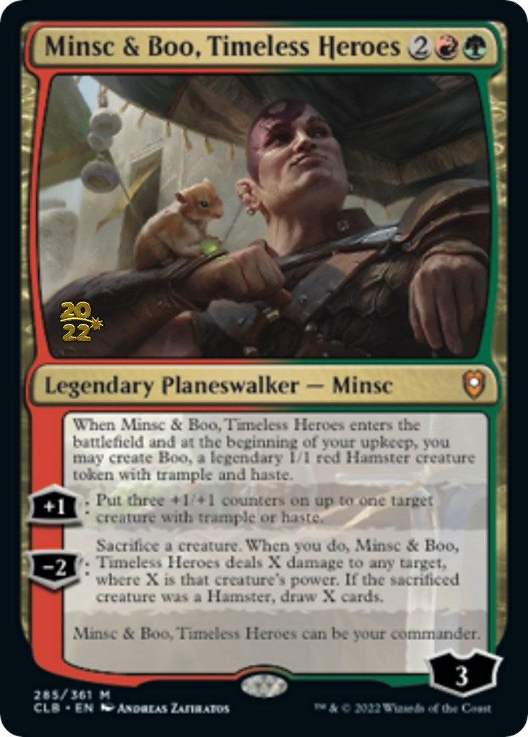 Image for Minsc & Boo, Timeless Heroes (Prerelease Cards) (285) - Magic: The Gathering