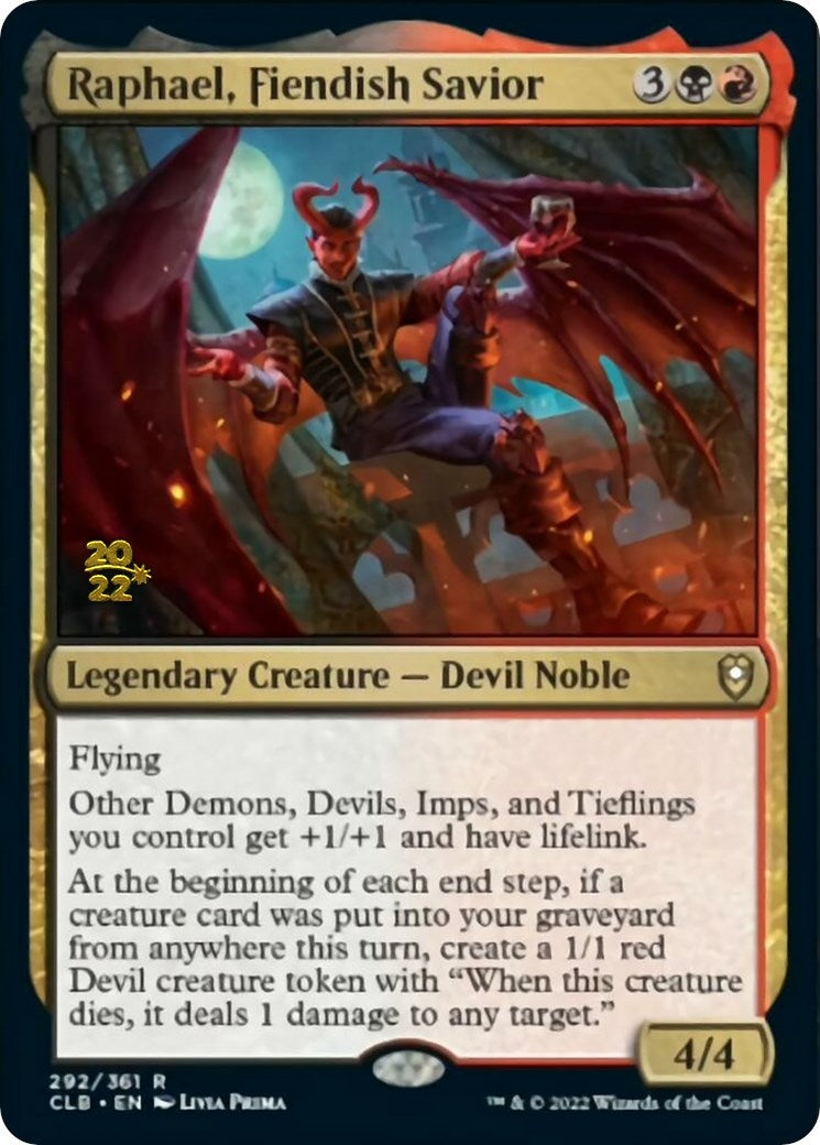 Image for Raphael, Fiendish Savior (Prerelease Cards) (292) - Magic: The Gathering