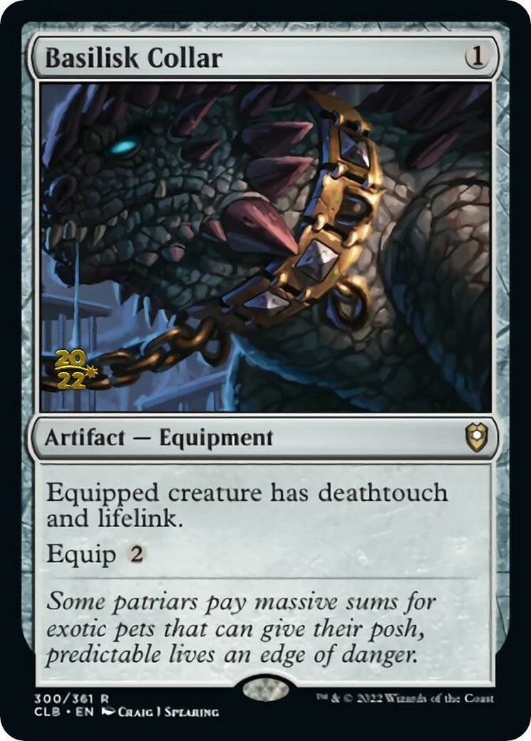 Image for Basilisk Collar (Prerelease Cards) (300) - Magic: The Gathering