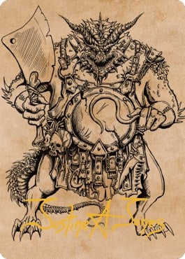 Image for Thrakkus the Butcher Art Card (Gold-Stamped Signature) (Art Series: Commander Legends: Battle for Baldur's Gate) (77) - Magic: The Gathering