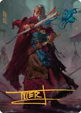 Image for Elminster Art Card (64/81) (Gold-Stamped Signature) (Art Series: Commander Legends: Battle for Baldur's Gate) (64) - Magic: The Gathering