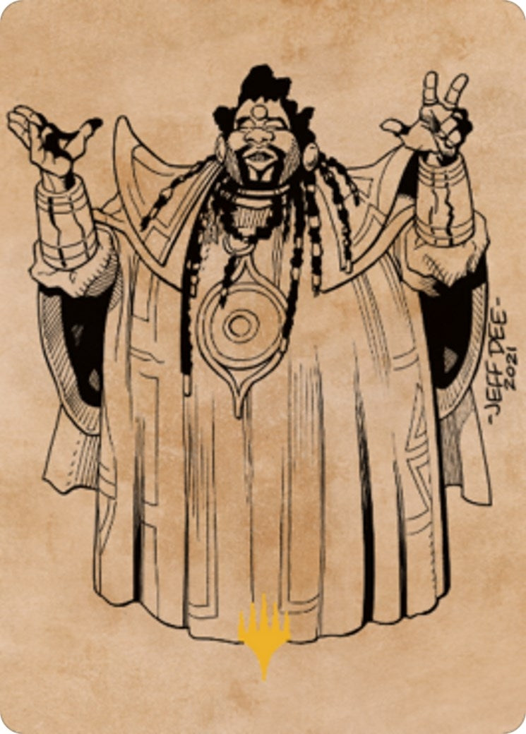 Image for Alaundo the Seer Art Card (Gold-Stamped) (Art Series: Commander Legends: Battle for Baldur's Gate) (61) - Magic: The Gathering