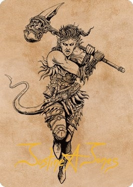 Image for Karlach, Fury of Avernus Art Card (54/81) (Gold-Stamped Signature) (Art Series: Commander Legends: Battle for Baldur's Gate) (54) - Magic: The Gathering