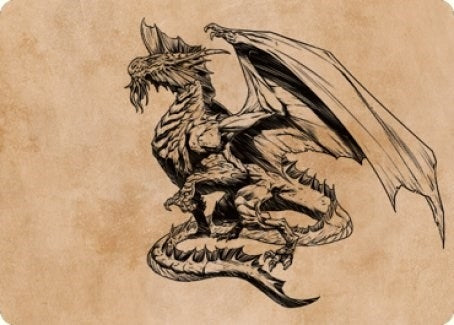 Image for Ancient Silver Dragon Art Card (47/81) (Art Series: Commander Legends: Battle for Baldur's Gate) (47) - Magic: The Gathering