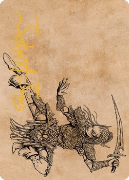 Image for Lae'zel, Vlaakith's Champion Art Card (Gold-Stamped Signature) (Art Series: Commander Legends: Battle for Baldur's Gate) (45) - Magic: The Gathering