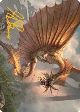 Image for Ancient Gold Dragon Art Card (28/81) (Gold-Stamped Signature) (Art Series: Commander Legends: Battle for Baldur's Gate) (28) - Magic: The Gathering