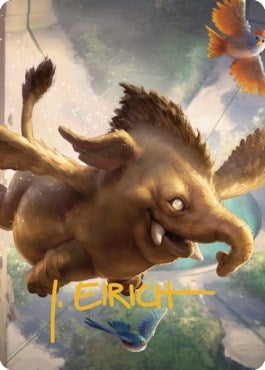 Image for Hollyphant Art Card (Gold-Stamped Signature) (Art Series: Commander Legends: Battle for Baldur's Gate) (18) - Magic: The Gathering