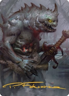 Image for Gray Slaad Art Card (Gold-Stamped Signature) (Art Series: Commander Legends: Battle for Baldur's Gate) (15) - Magic: The Gathering