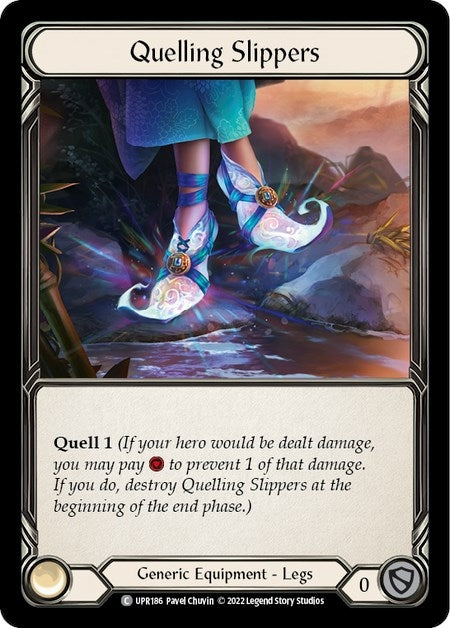 Image for Quelling Slippers (Uprising) (UPR186) - Flesh and Blood TCG