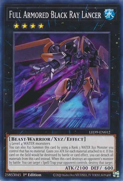 Image for Full Armored Black Ray Lancer (Legendary Duelists: Duels From the Deep) (LED9-EN012) - YuGiOh