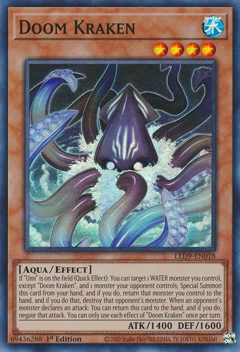 Image for Doom Kraken (Legendary Duelists: Duels From the Deep) (LED9-EN018) - YuGiOh