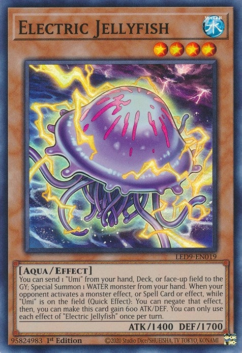 Image for Electric Jellyfish (Legendary Duelists: Duels From the Deep) (LED9-EN019) - YuGiOh