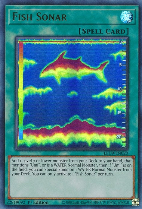 Image for Fish Sonar (Legendary Duelists: Duels From the Deep) (LED9-EN020) - YuGiOh