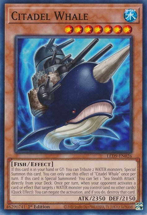 Image for Citadel Whale (Legendary Duelists: Duels From the Deep) (LED9-EN026) - YuGiOh