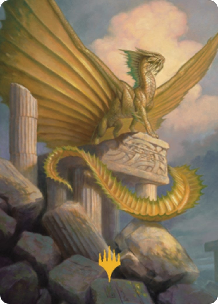 Image for Ancient Gold Dragon Art Card (5/81) (Gold-Stamped) (Art Series: Commander Legends: Battle for Baldur's Gate) (5) - Magic: The Gathering