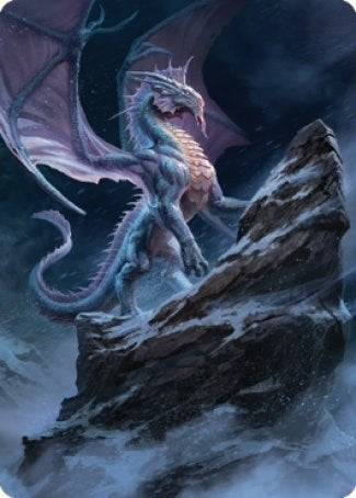 Image for Ancient Silver Dragon Art Card (6/81) (Art Series: Commander Legends: Battle for Baldur's Gate) (6) - Magic: The Gathering
