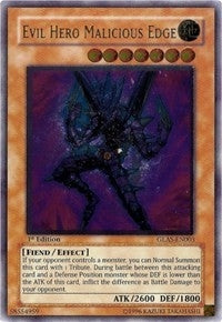 Image for Evil HERO Malicious Edge (UTR) (Gladiator's Assault) (GLAS-EN003) - YuGiOh