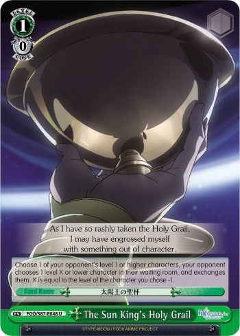 Image for The Sun King's Holy Grail (Fate/Grand Order THE MOVIE Divine Realm of the Round Table: Camelot) (FGO/S87-E048 U) - Weiss Schwarz