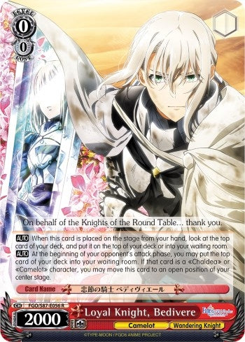 Image for Loyal Knight, Bedivere (Fate/Grand Order THE MOVIE Divine Realm of the Round Table: Camelot) (FGO/S87-E056 R) - Weiss Schwarz
