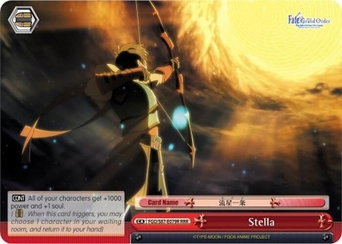 Image for Stella (RRR) (Fate/Grand Order THE MOVIE Divine Realm of the Round Table: Camelot) (FGO/S87-E079R RRR) - Weiss Schwarz
