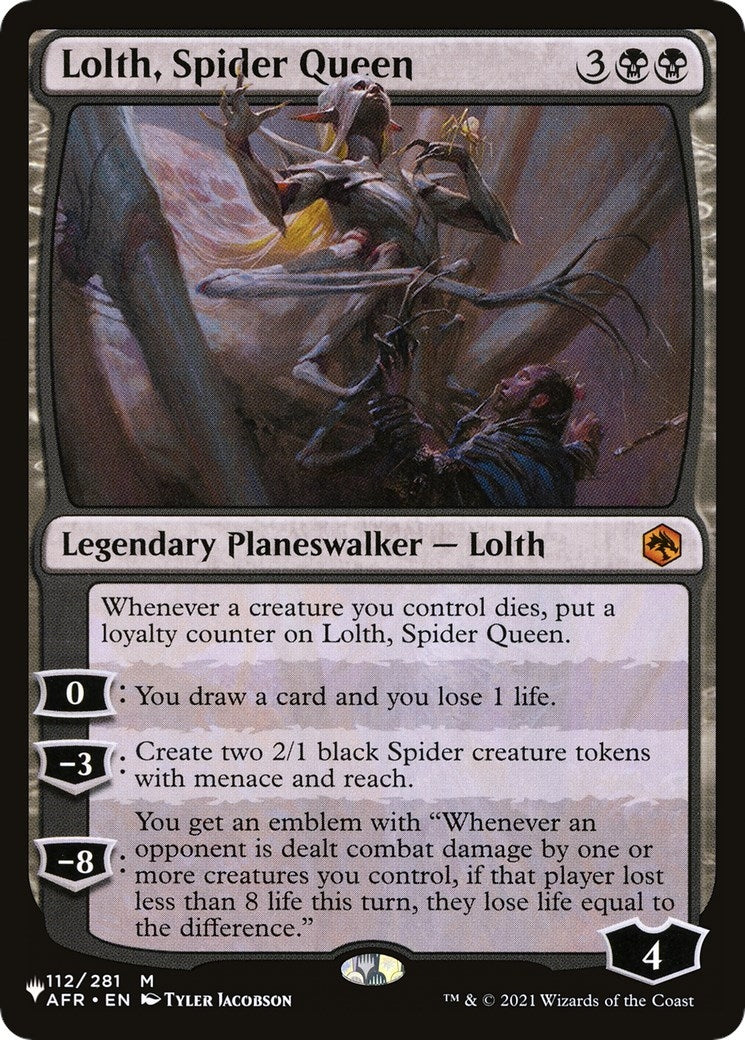 Image for Lolth, Spider Queen (The List Reprints) (112/281) - Magic: The Gathering