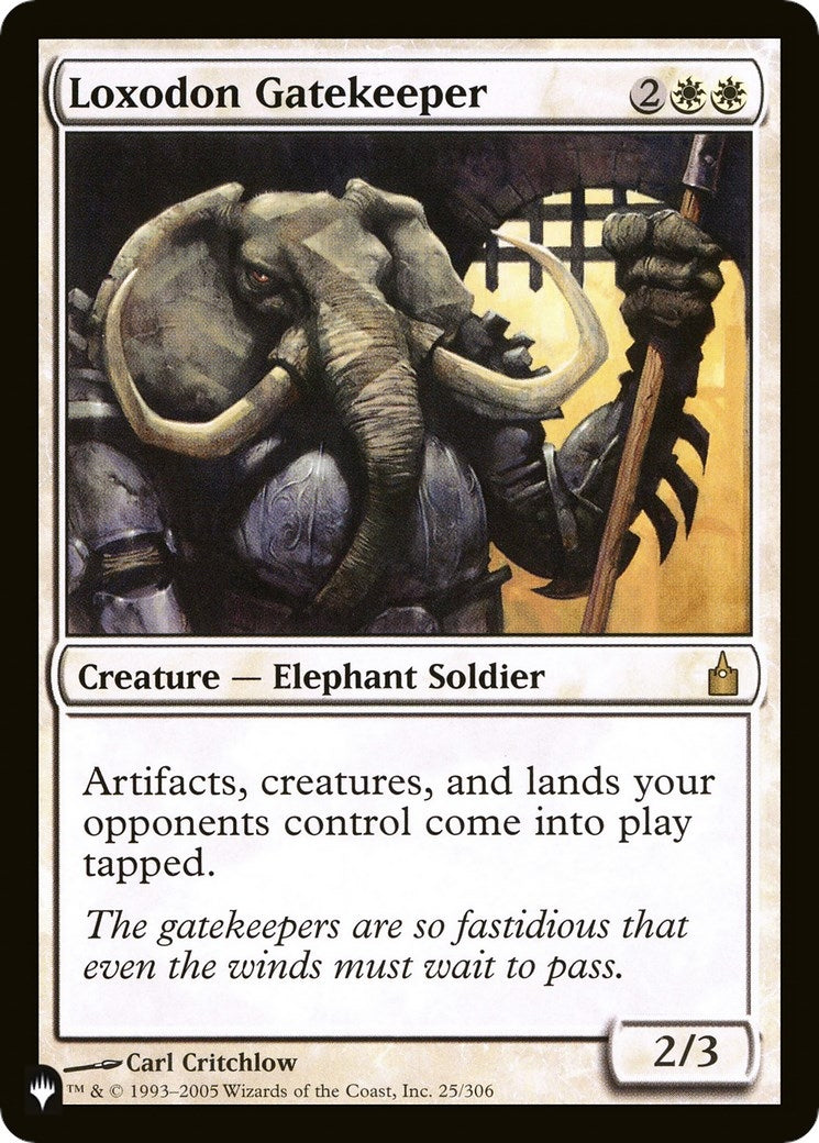 Image for Loxodon Gatekeeper (The List Reprints) (25/306) - Magic: The Gathering