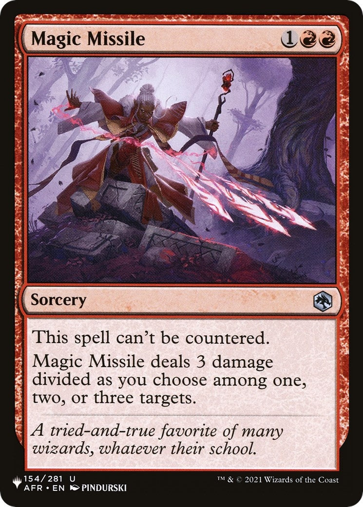 Image for Magic Missile (The List Reprints) (154/281) - Magic: The Gathering