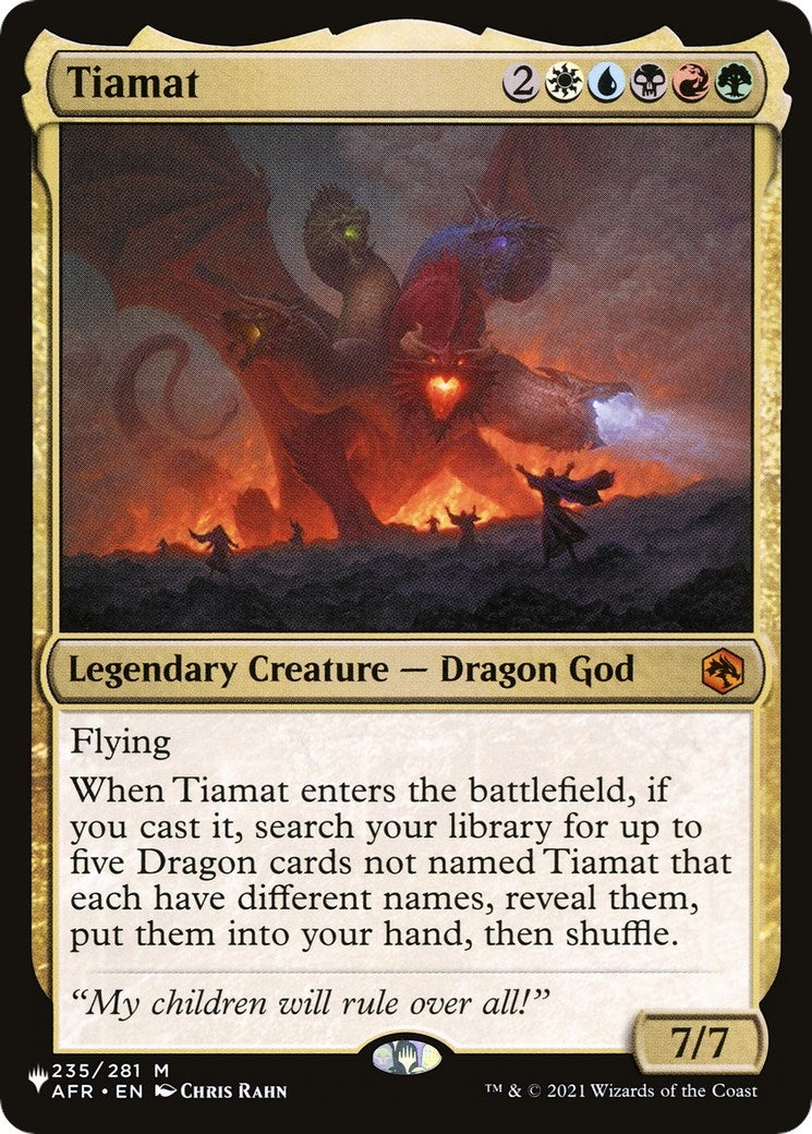 Image for Tiamat (The List Reprints) (235/281) - Magic: The Gathering