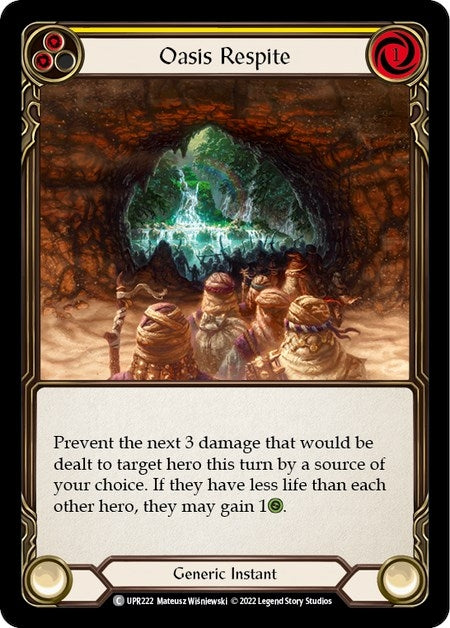 Image for Oasis Respite (Yellow) (Uprising) (UPR222) - Flesh and Blood TCG