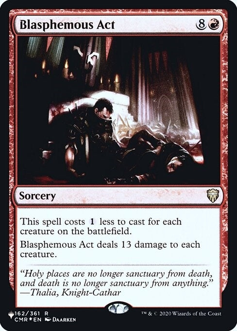 Image for Blasphemous Act (The List Reprints) (162) - Magic: The Gathering
