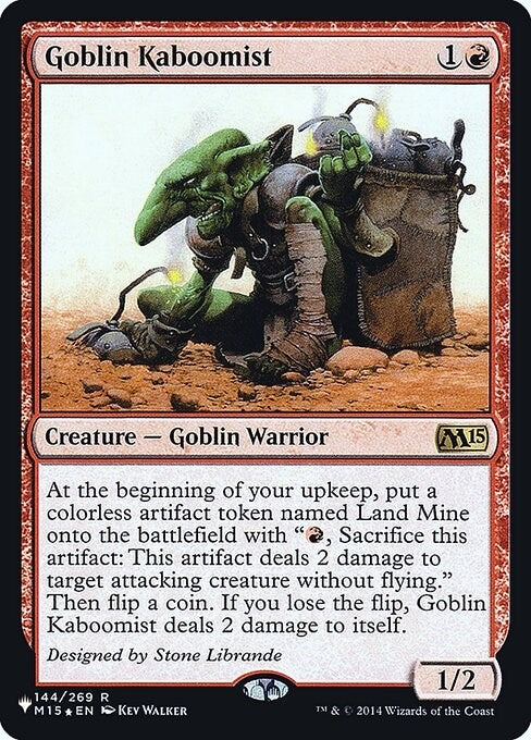 Image for Goblin Kaboomist (The List Reprints) (144) - Magic: The Gathering