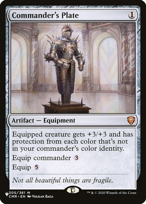 Image for Commander's Plate (The List Reprints) (305/361) - Magic: The Gathering