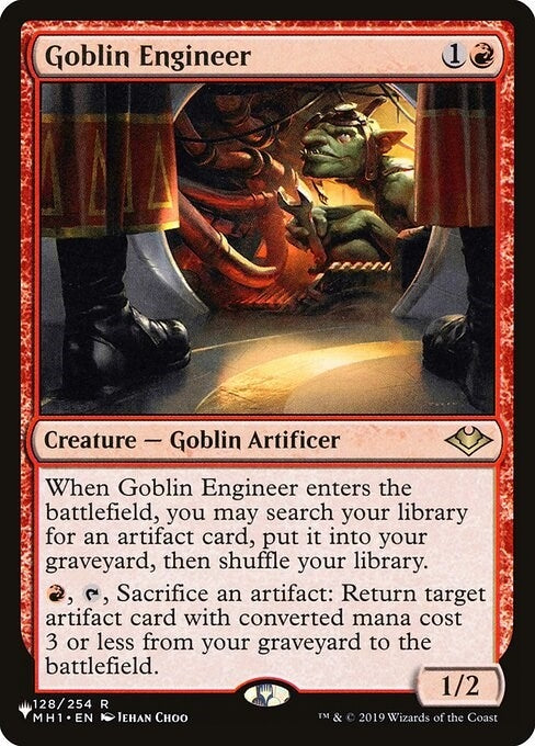 Image for Goblin Engineer (The List Reprints) (128) - Magic: The Gathering
