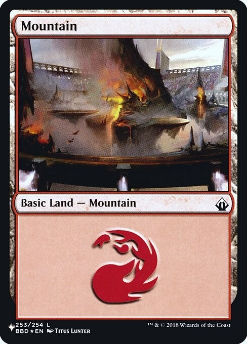 Image for Mountain (BBD) (The List Reprints) (253) - Magic: The Gathering