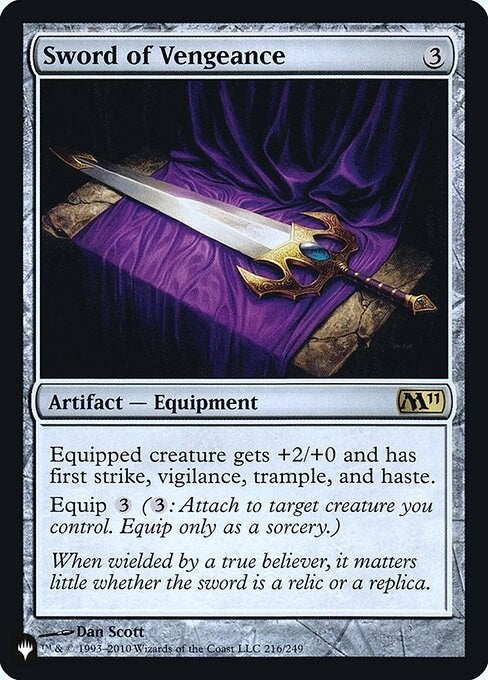 Image for Sword of Vengeance (The List Reprints) (216) - Magic: The Gathering