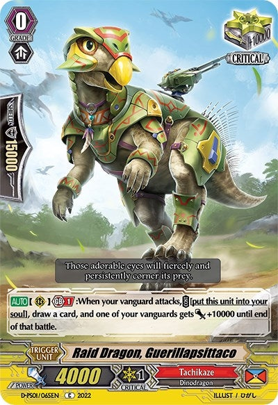 Image for Raid Dragon, Guerillapsittaco (D-PS01: P Clan Collection 2022) (D-PS01/065EN) - Cardfight Vanguard